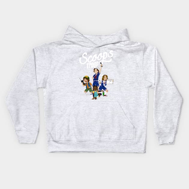 Scoops Troop Kids Hoodie by artsy_alice